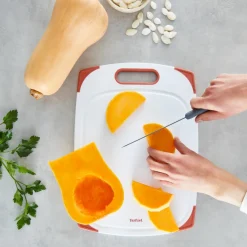 Zestaw noży i blok TEFAL Fresh Kitchen + Deska do krojenia TEFAL 35,5 x 25,5 x 0,9 cm