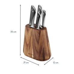 Zestaw 6 noży TEFAL JAMIE OLIVER + drewniany blok