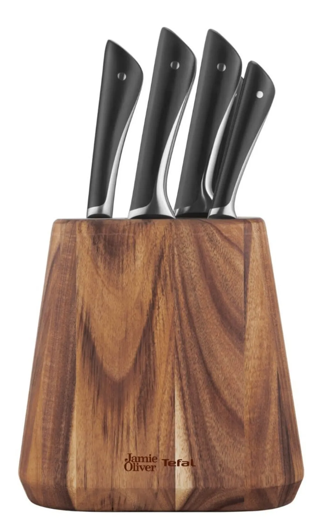 Zestaw 6 noży TEFAL JAMIE OLIVER + drewniany blok