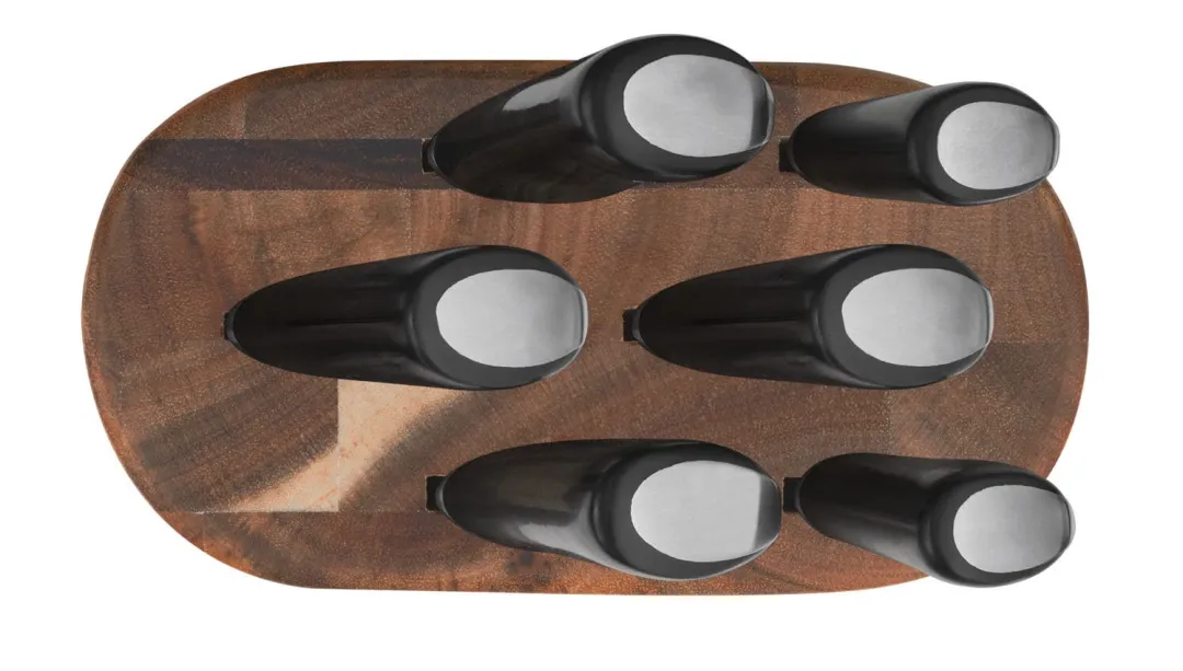 Zestaw 6 noży TEFAL JAMIE OLIVER + drewniany blok