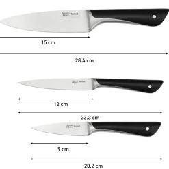 Zestaw noży ze stali nierdzewnej TEFAL JAMIE OLIVER - 3 elementy