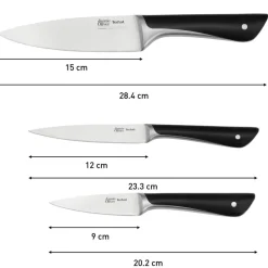 Zestaw noży ze stali nierdzewnej TEFAL JAMIE OLIVER - 3 elementy