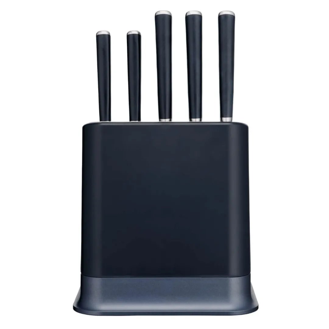 Zestaw 5 noży ze stali nierdzewnej TEFAL EverSharp Pro + blok z wbudowaną ostrzałką