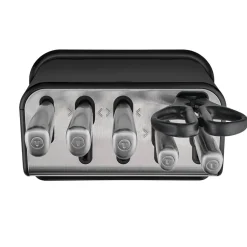 Zestaw 5 noży ze stali nierdzewnej oraz nożyczki TEFAL EverSharp Pro + blok z wbudowaną ostrzałką