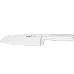 Zestaw 5 noży ze stali nierdzewnej oraz nożyczki TEFAL EverSharp Pro + blok z wbudowaną ostrzałką