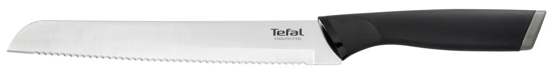Zestaw 5 noży ze stali nierdzewnej TEFAL Comfort + drewniany blok