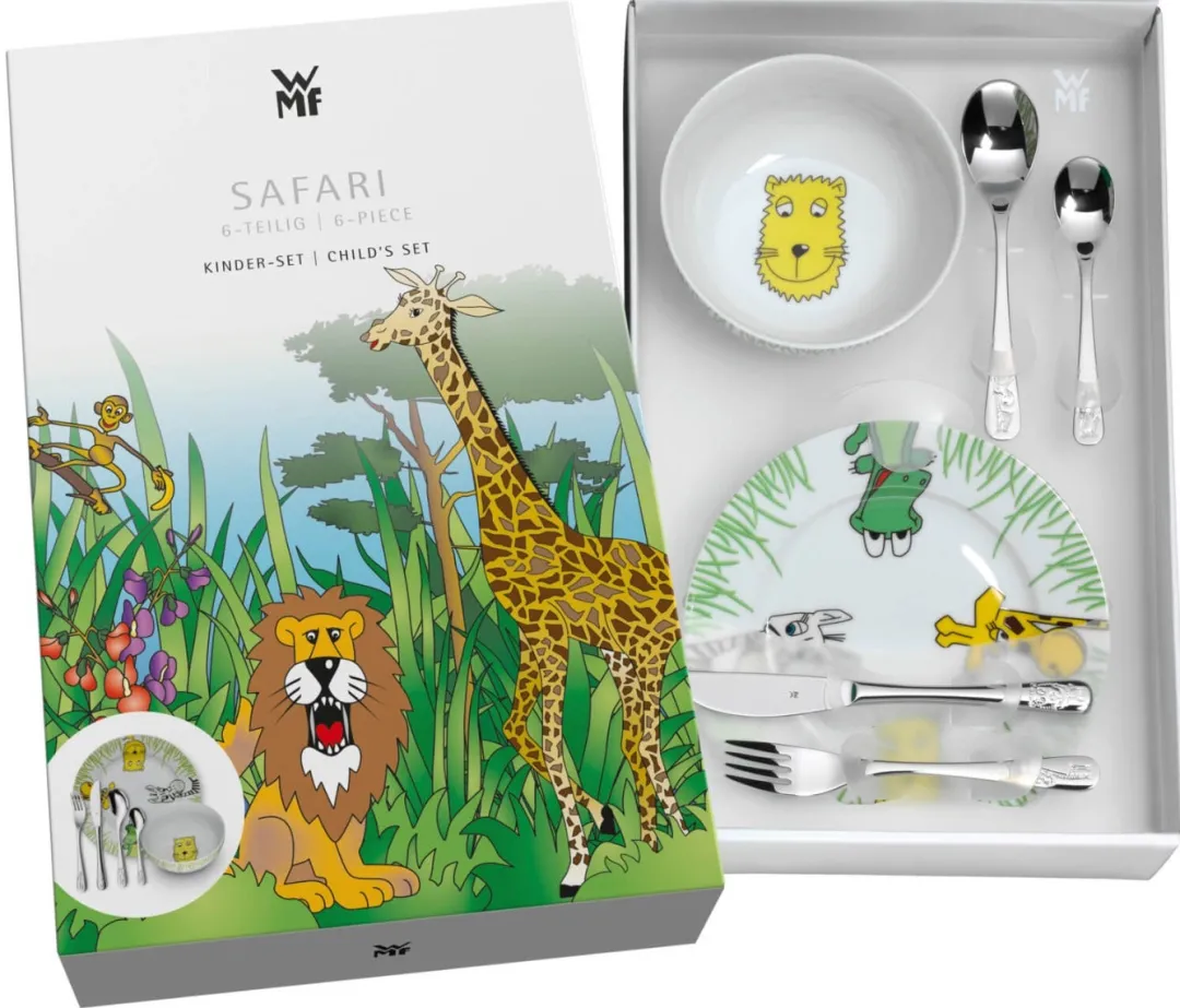 Zestaw obiadowy dziecięcy WMF Safari komplet 6 elementów