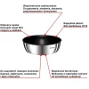 Zestaw patelnia głęboka Tefal Ingenio Emotion 24cm + uniwersalna rączka + szklana pokrywka 24cm