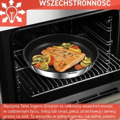 Zestaw patelnia głęboka Tefal Ingenio Emotion 24cm + Rączka uniwersalna Ingenio