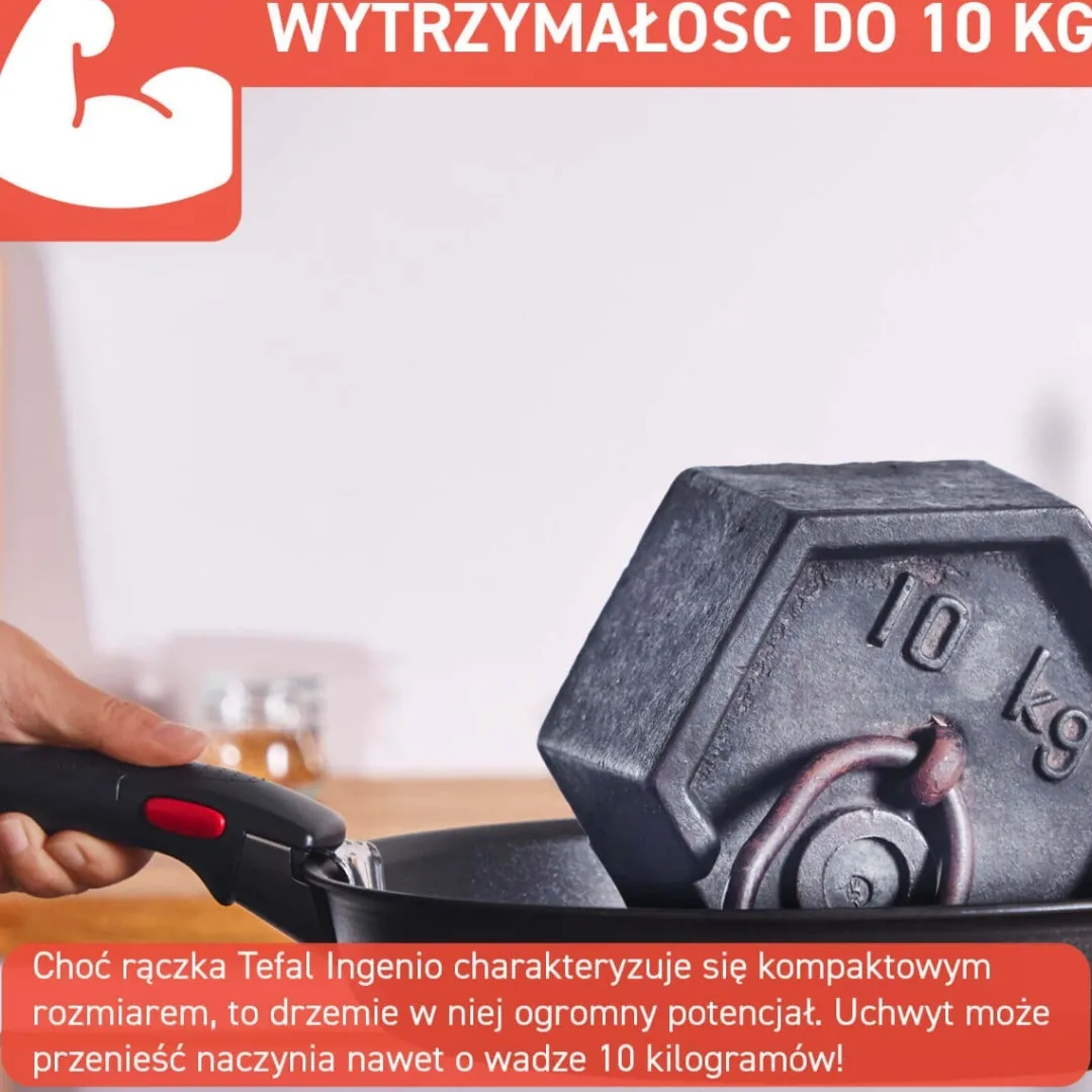 Zestaw patelnia głęboka Tefal Ingenio Emotion 24cm + Rączka uniwersalna Ingenio