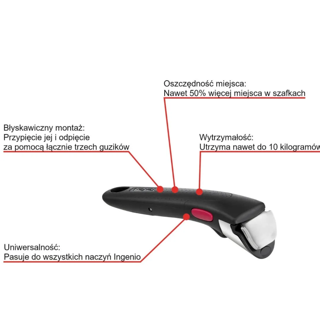 Zestaw patelnia naleśnikowa Tefal Ingenio Unlimited 27cm + rączka Ingenio
