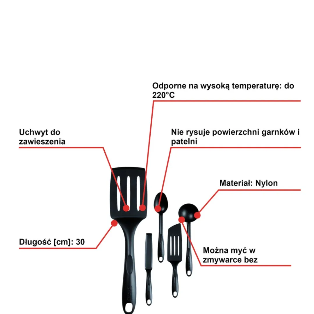 Zestaw patelni 24/28cm Tefal Ingenio Emotion + szklane pokrywki 24/28cm + zestaw akcesoriów kuchennych