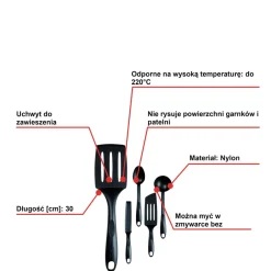 Zestaw patelni 22/24/28cm Tefal Ingenio Emotion + szklane pokrywki 22/24/28cm + zestaw akcesoriów kuchennych