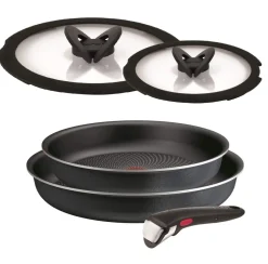 Zestaw patelni 24/28cm Tefal Ingenio So Light + szklane pokrywki 24/28cm