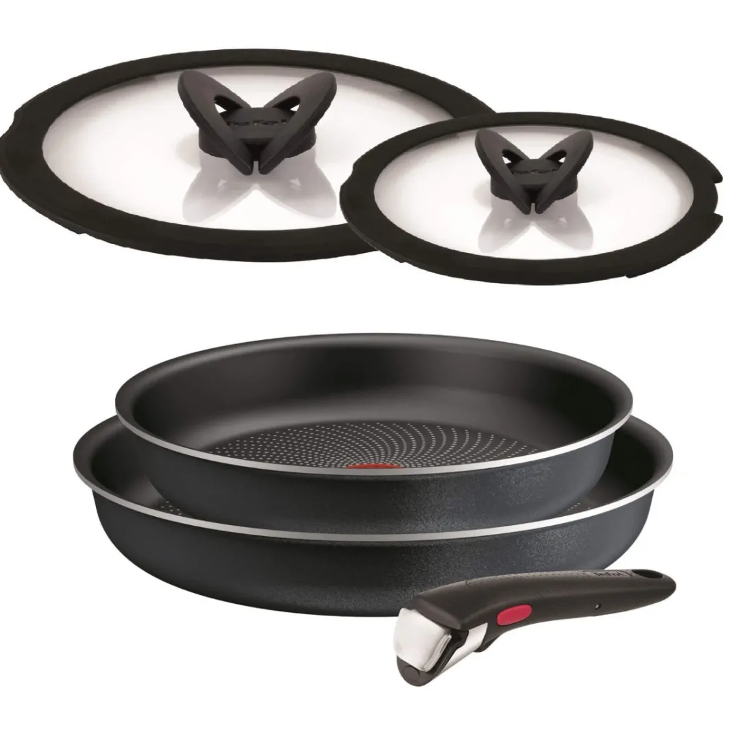 Zestaw patelni 24/28cm Tefal Ingenio So Light + szklane pokrywki 24/28cm