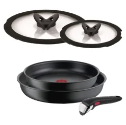 Zestaw patelni 24/28cm Tefal Ingenio Ultimate + szklane pokrywki 24/28cm