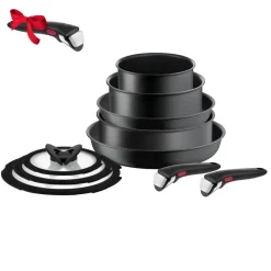 Zestaw patelni i garnków Tefal Ingenio Ultimate 10 elementów + Uniwersalna rączka Ingenio