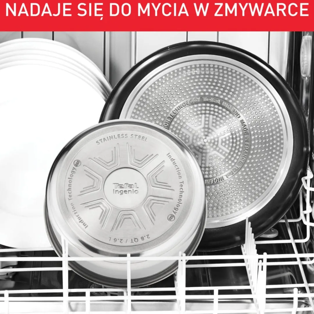Zestaw patelni i garnków Tefal Ingenio Cook Eat - 8 elementów