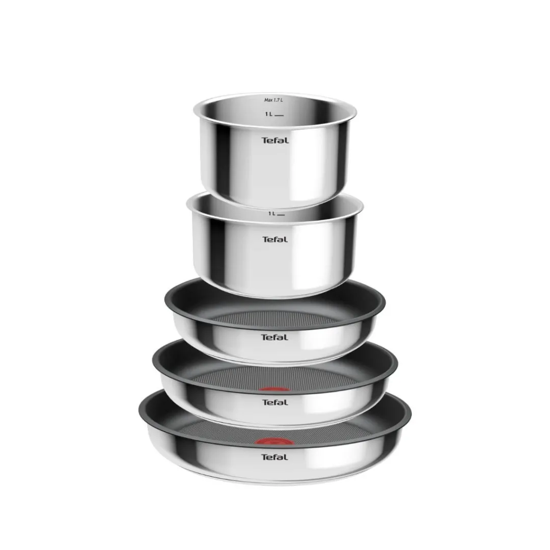 Zestaw patelni i garnków Tefal Ingenio Cook Eat - 8 elementów