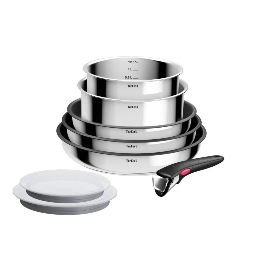Zestaw patelni i garnków Tefal Ingenio Cook Eat - 8 elementów