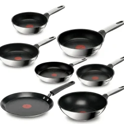 Zestaw patelni stalowa TEFAL Emotion+ 18/20/24/25/28/28/30 cm