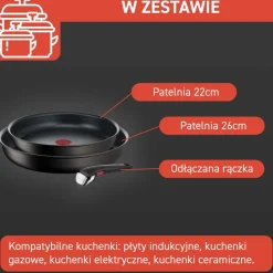Zestaw patelni TEFAL INGENIO UNLIMITED - 3 elementy