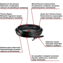Zestaw patelni TEFAL INGENIO UNLIMITED - 3 elementy