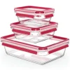 Zestaw pojemników na żywność lunchbox TEFAL MASTERSEAL 450ml/800ml/2l