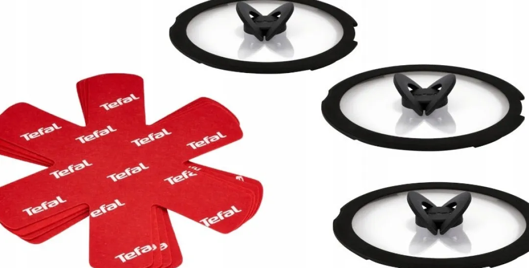 Zestaw pokrywek szklanych oraz separatory TEFAL INGENIO 7 elementów
