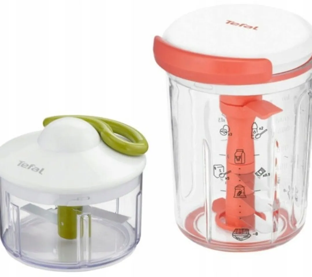 Zestaw rozdrabniacz chopper oraz mikser ręczny TEFAL 500/900ml