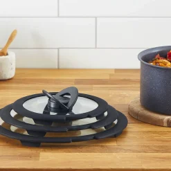 Zestaw szklanych pokrywek do odcedzania TEFAL INGENIO 16/18/20cm