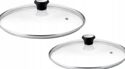 Zestaw szklanych pokrywek TEFAL 24/28 cm