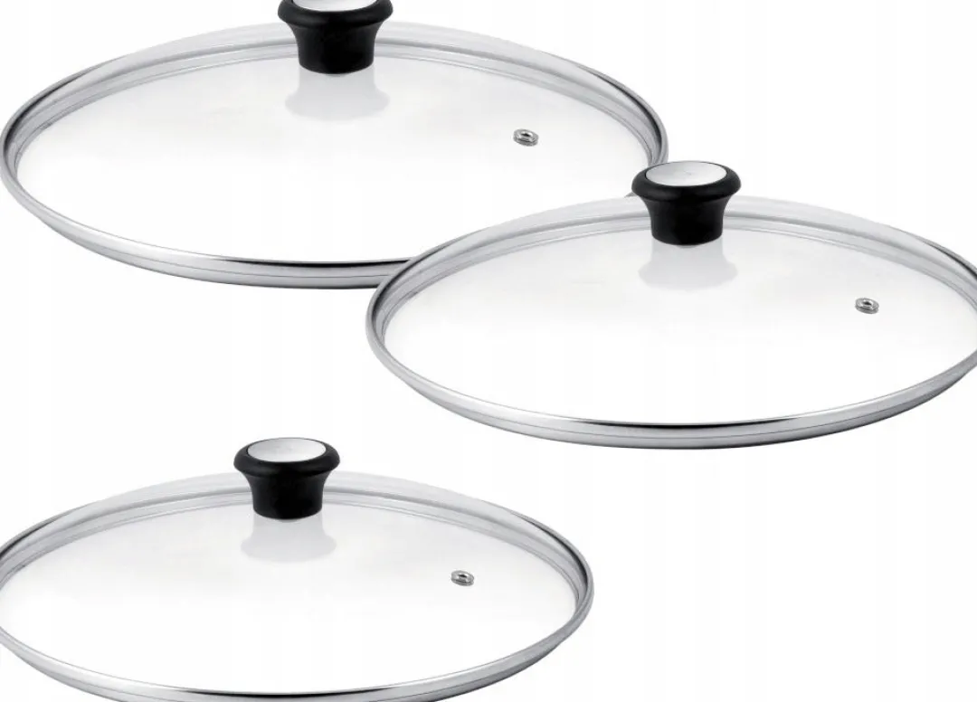 Zestaw szklanych pokrywek TEFAL 24/26/28 cm